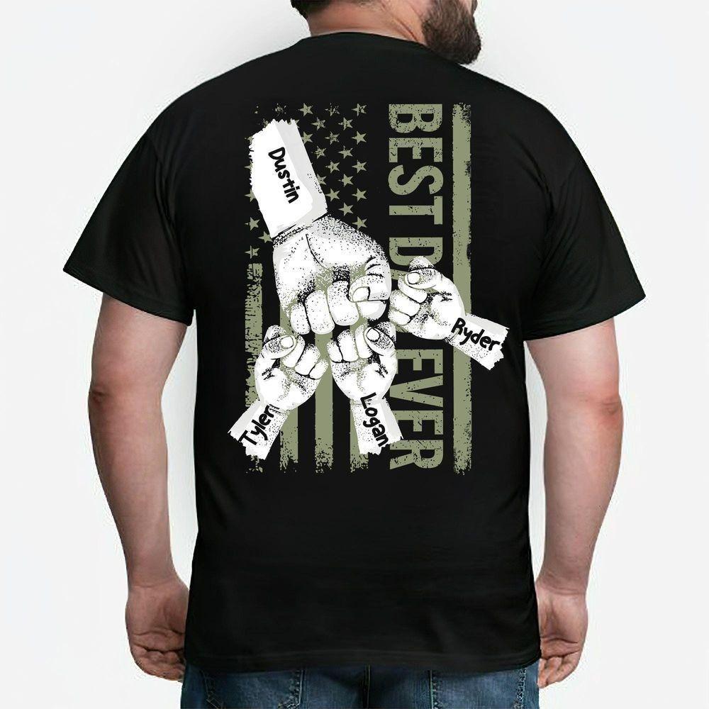 Personalized Dad Raised Fist Bump Vuitino Merch